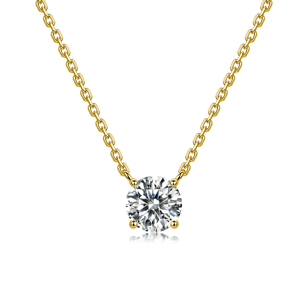 Sterling Silver Moissanite Pendant Necklace