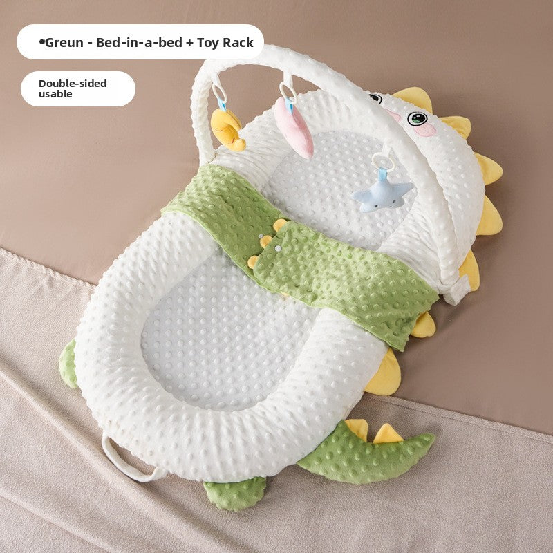 Baby Anti-Jump Soothing Bed with Slope Pad