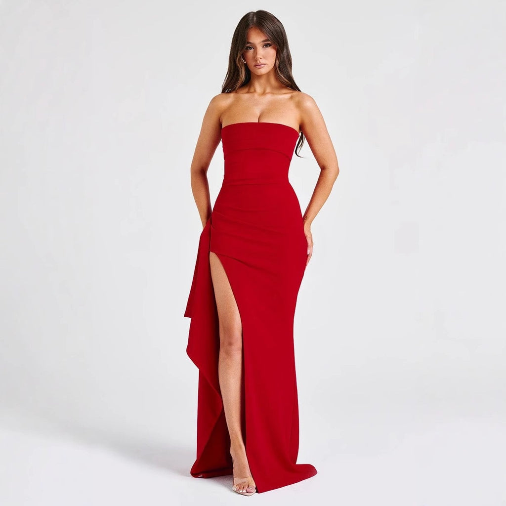 Strapless Bodycon Evening Dress