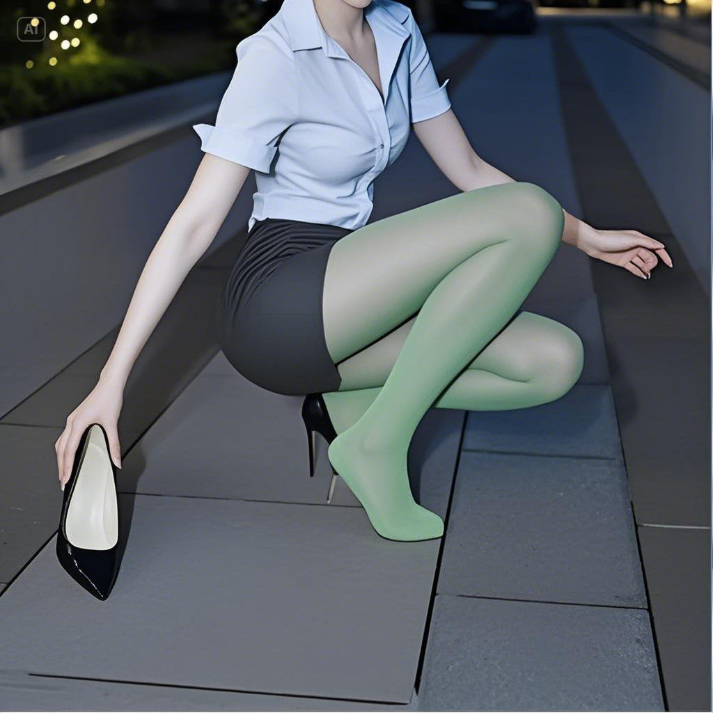 Women 0D Ultra-Thin Horse Oil Infused Glossy Silky Anti-Snag Pantyhose
