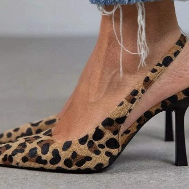 Fashion High-Heeled Pointed-Toe Women Sandals
