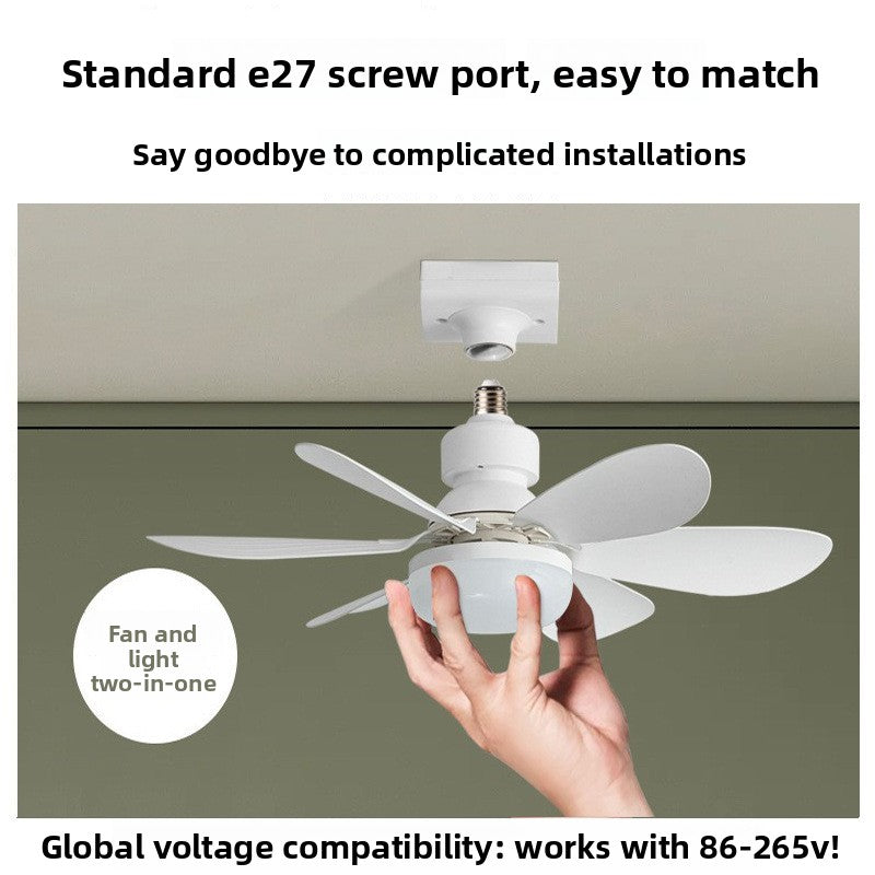 Six-blade floral ceiling fan