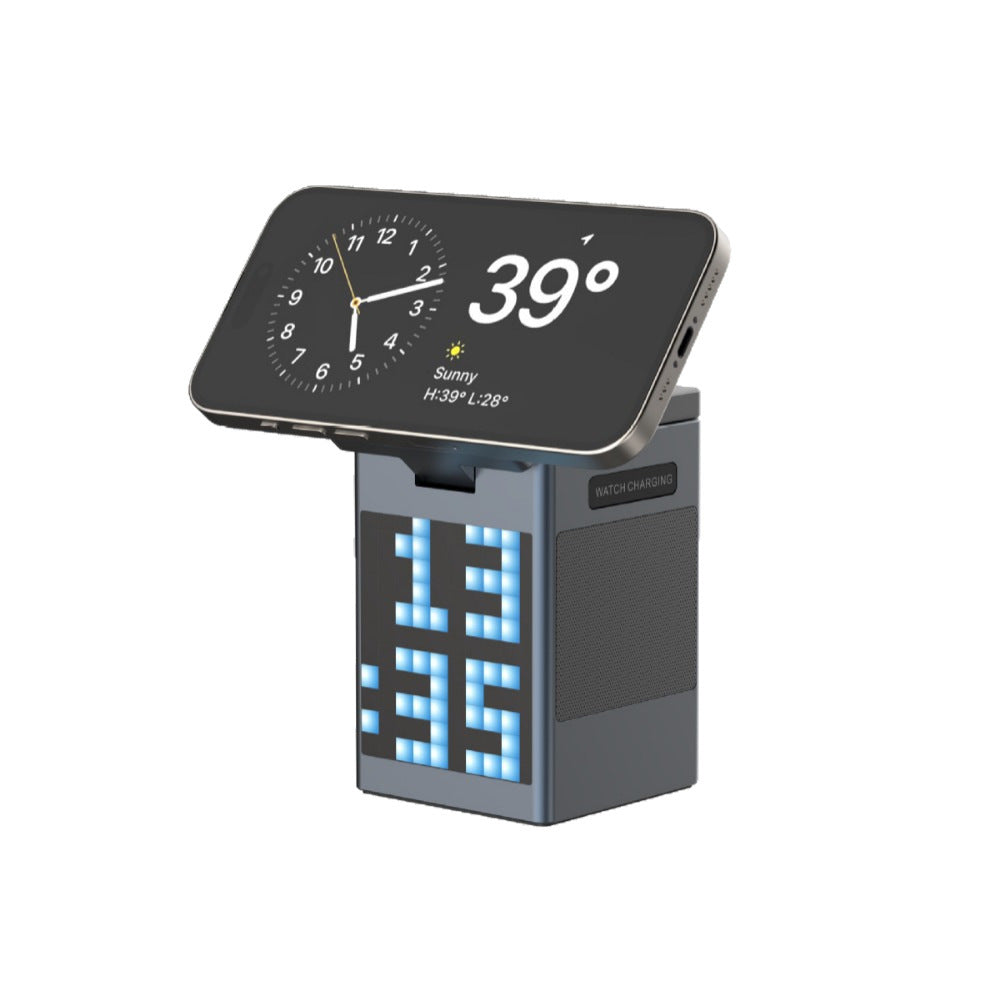 Multifunctional Magnetic Wireless Charger with Speaker