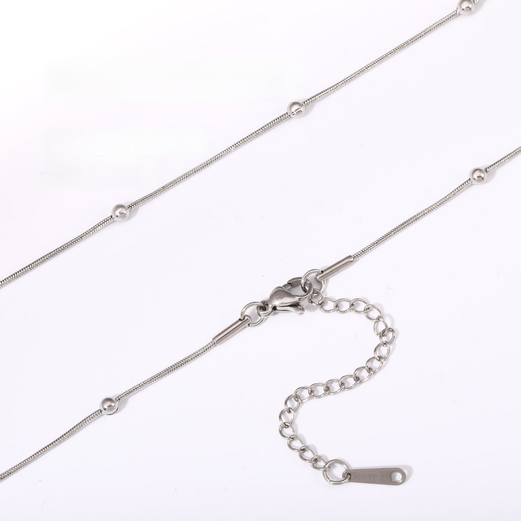 Versatile Braided Chain and Blade Necklace