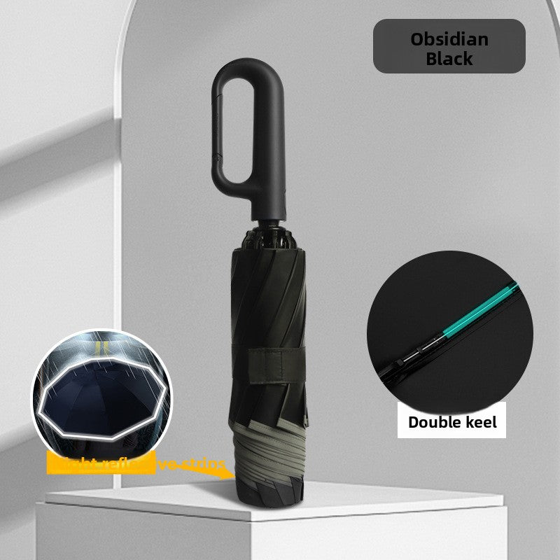 Fully Automatic Umbrella with Ring Handle