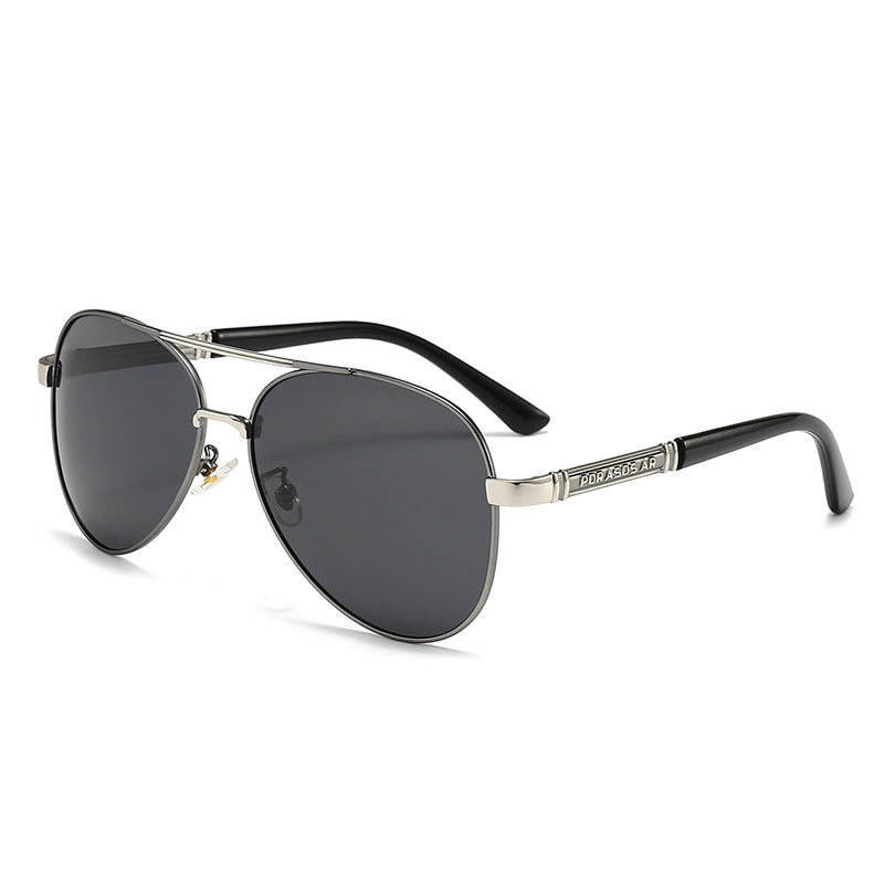 Metal Resin Polarized Photochromic Sunglasses for Men