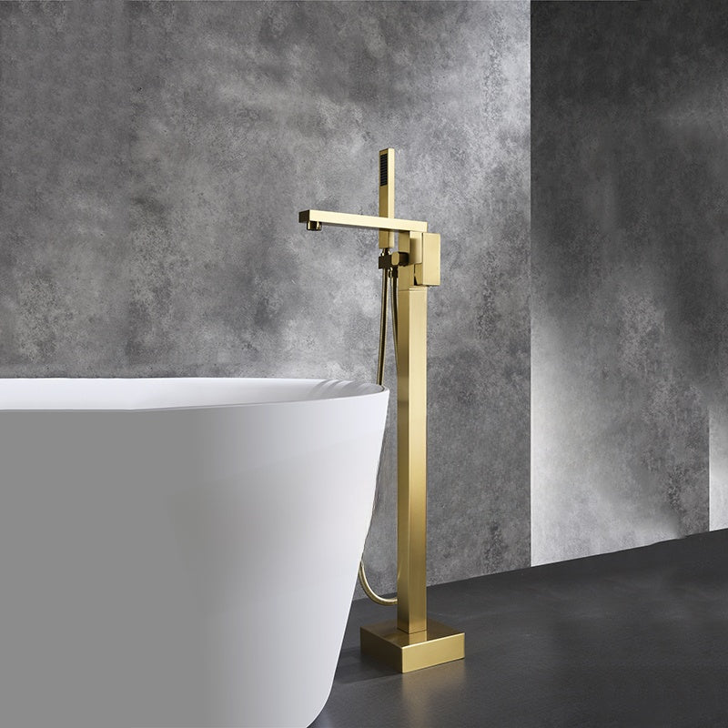 Freestanding Brass Bathtub Faucet with Shower