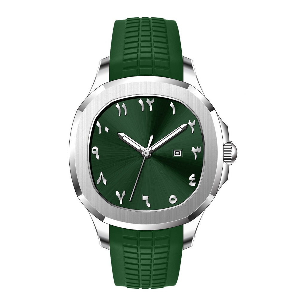 Classic Waterproof Quartz Watch with Silicone Strap