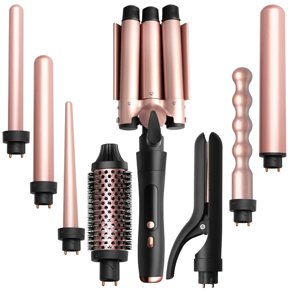 Multi-Function Hair Styling Iron with Interchangeable Heads
