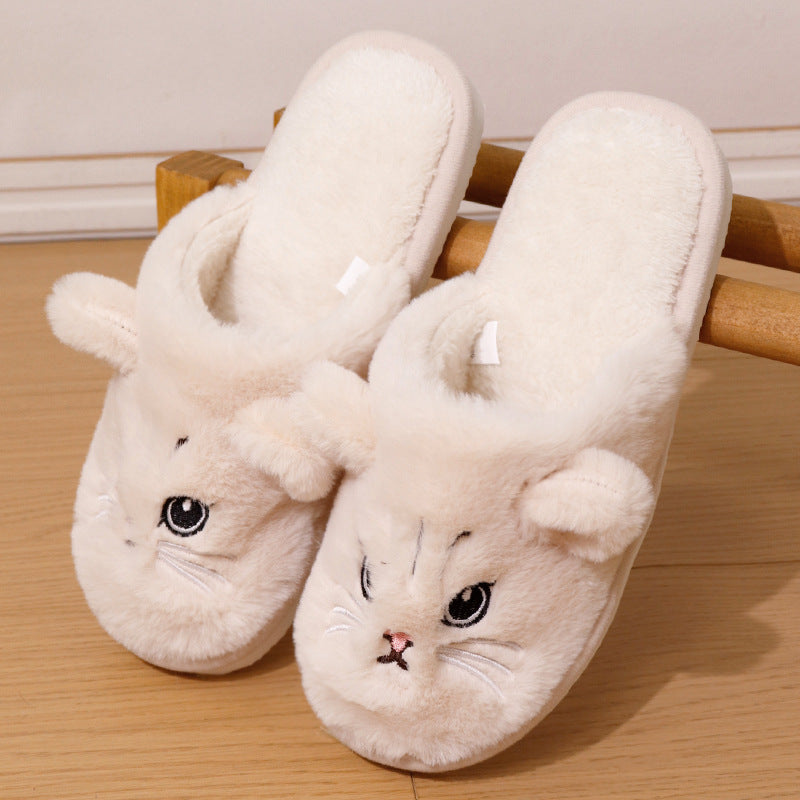 Cat cotton slippers