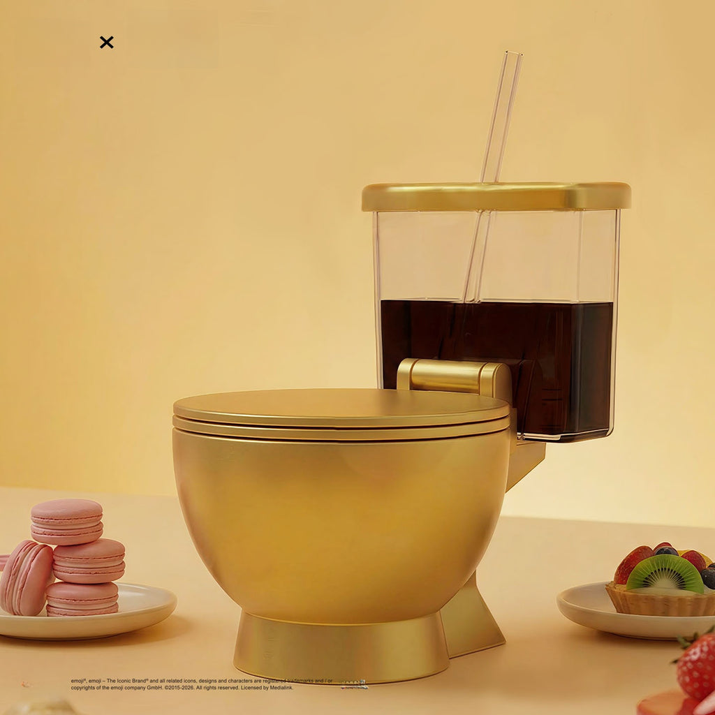 Emoji Toilet-Shaped Instant Noodle Bowl