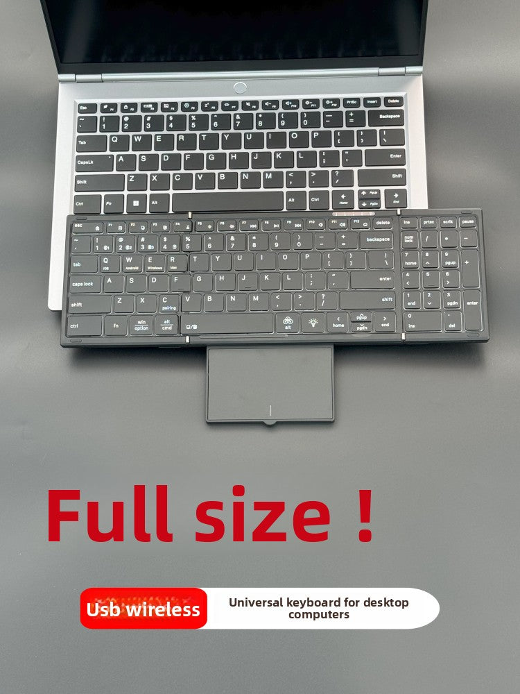 Backlit Foldable Wireless Keyboard with Touchpad