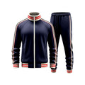 Men's woven striped sports casual two-piece set