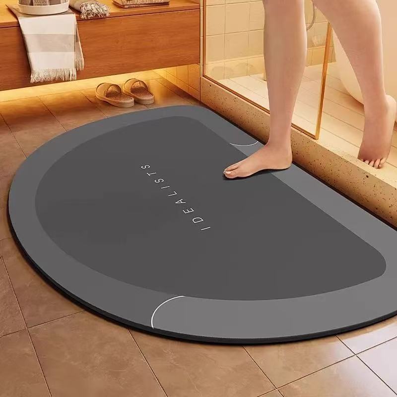 Diatomaceous earth floor mat