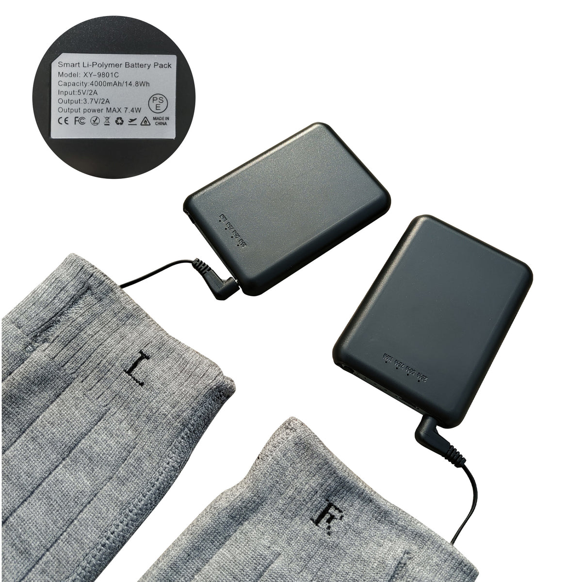 Heated socks - Skiing-specific electric heating socks
