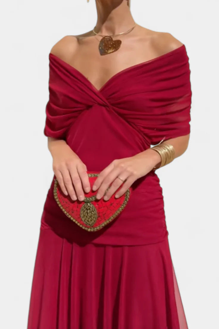 New spring/summer lace printed strapless dress