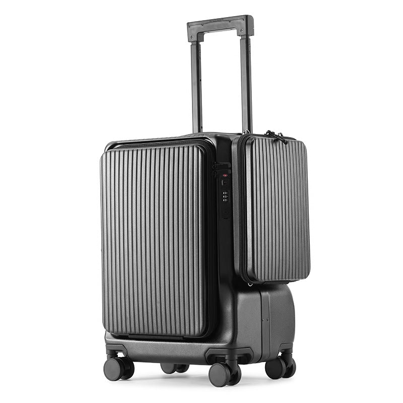 Multifunctional Travel Luggage with USB and Cup Holder