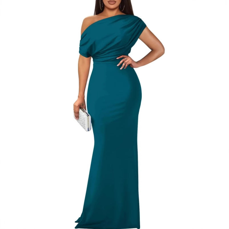 Elegant Sleeveless Off-Shoulder Formal Dress