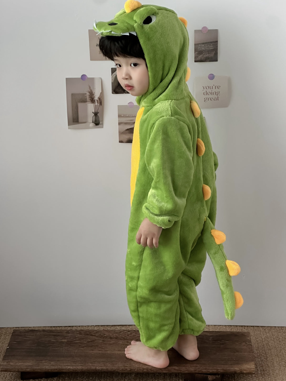 Baby Flannel Hooded Romper Cute Animal One-Piece Pajamas