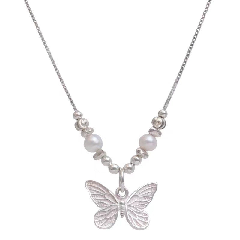 Butterfly Pearl Necklace