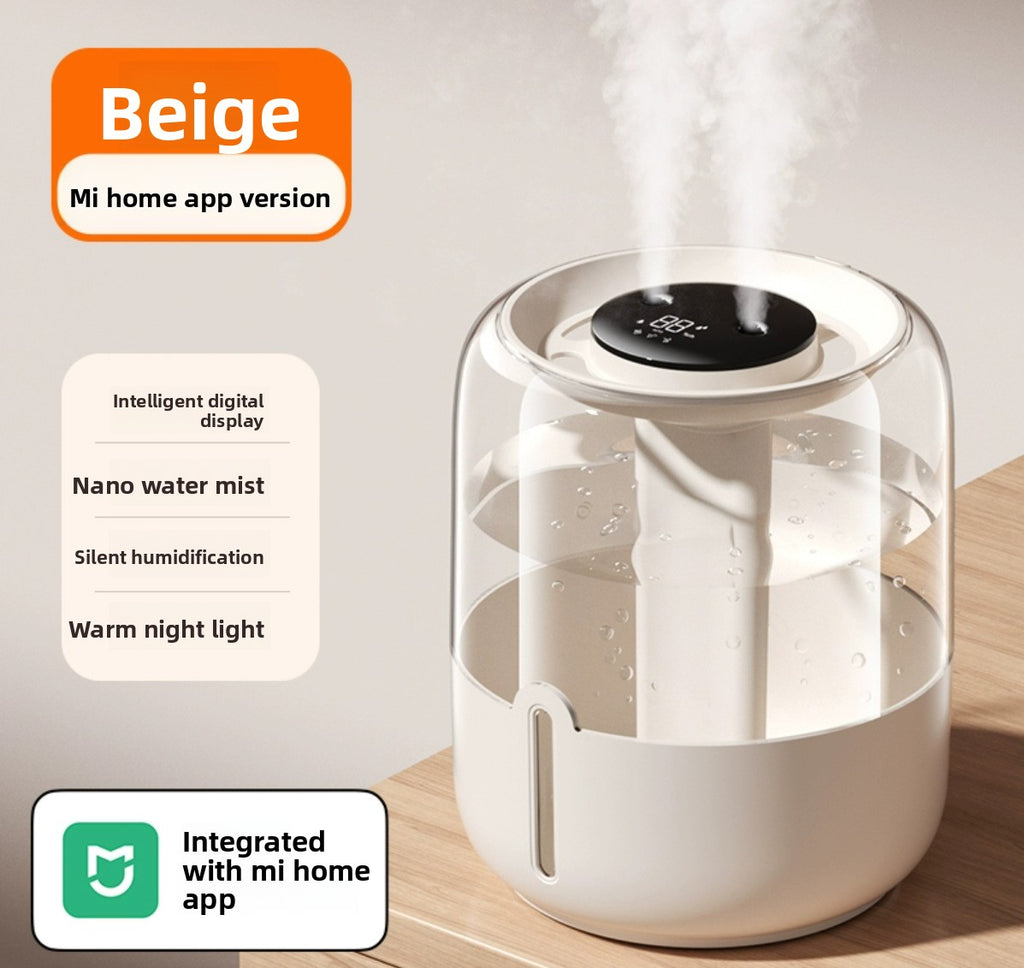 6.8L USB Desktop Humidifier with Night Light and Dual Spray