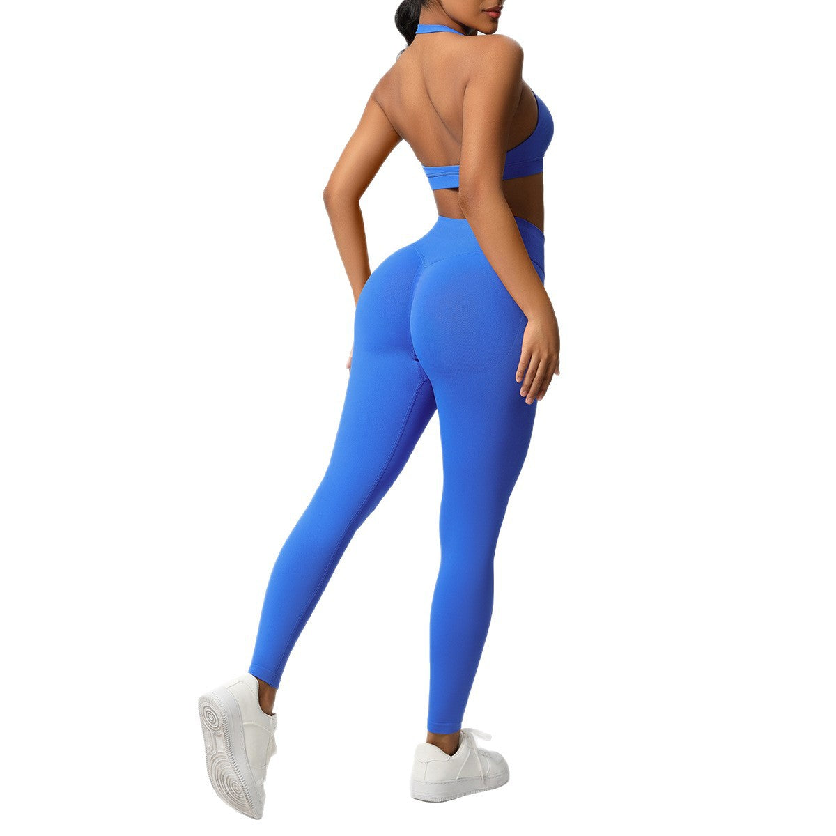 Seamless Solid Color Knitted Yoga Wear