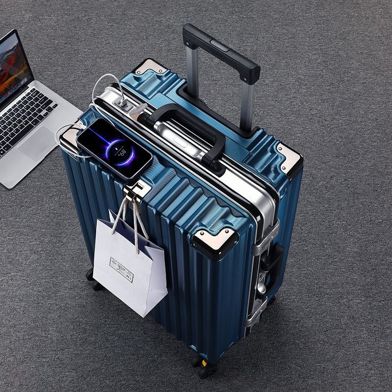 Durable Password Lock Suitcase with USB Charging Port