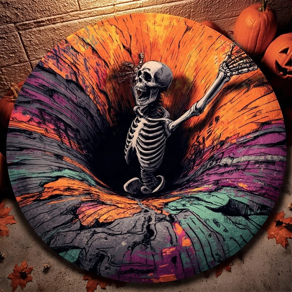 Halloween Christmas Round Carpet