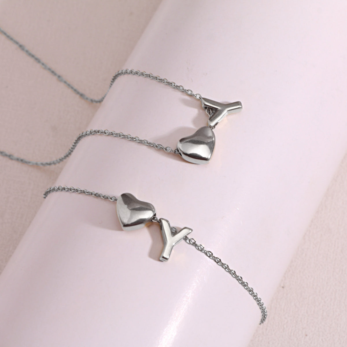 Heart Pendant Titanium Steel Necklace