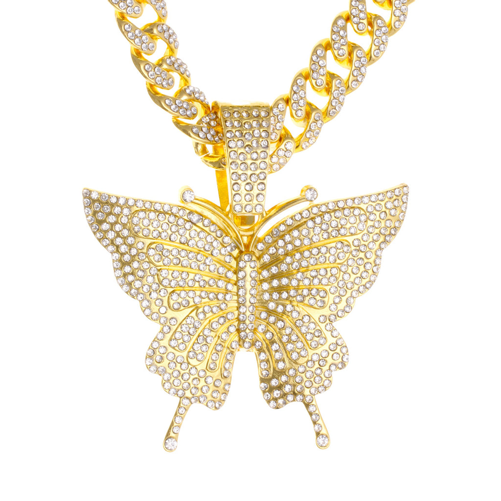 Cuban chain necklace pendant