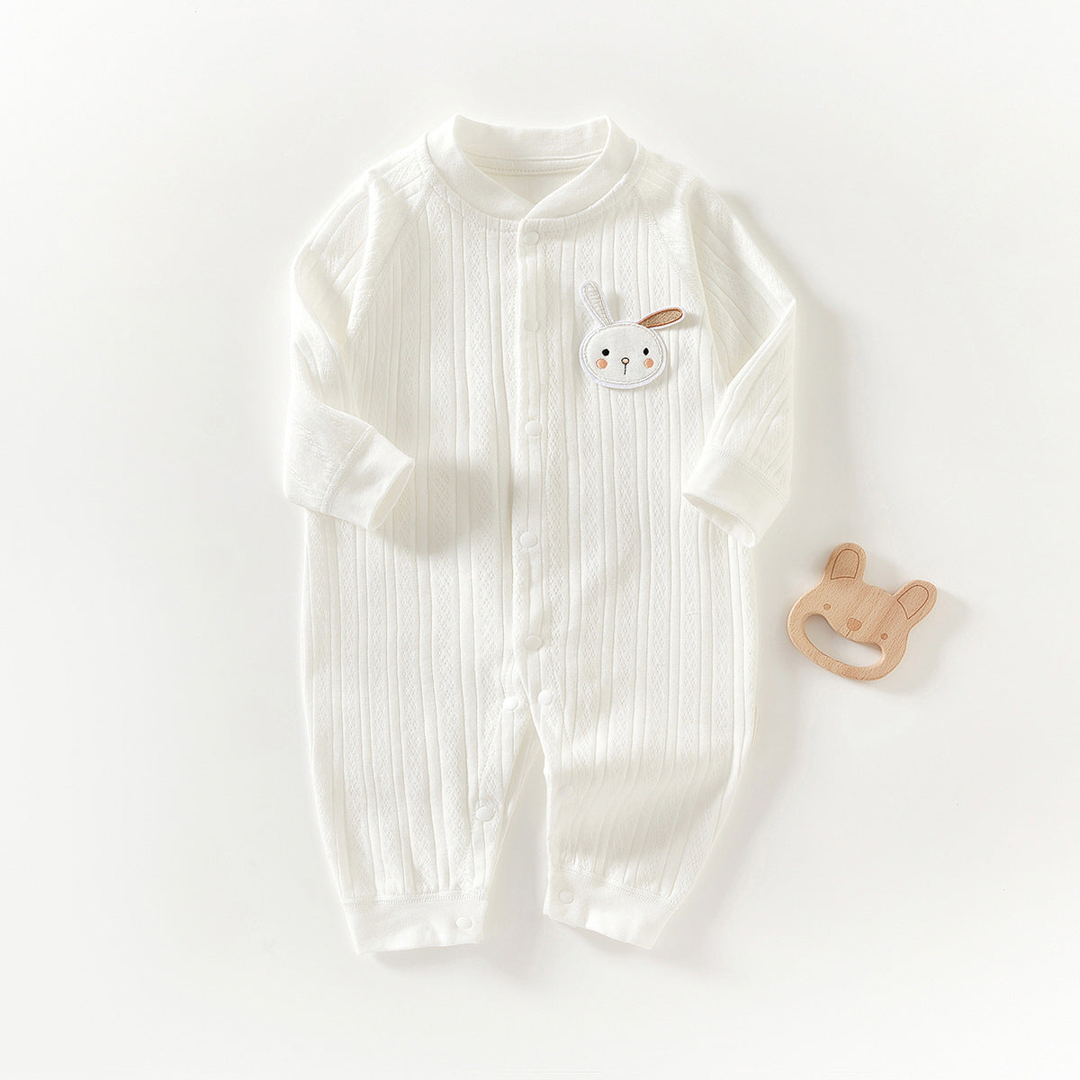 Pure Cotton Boneless Long Sleeve Newborn Baby Jumpsuit