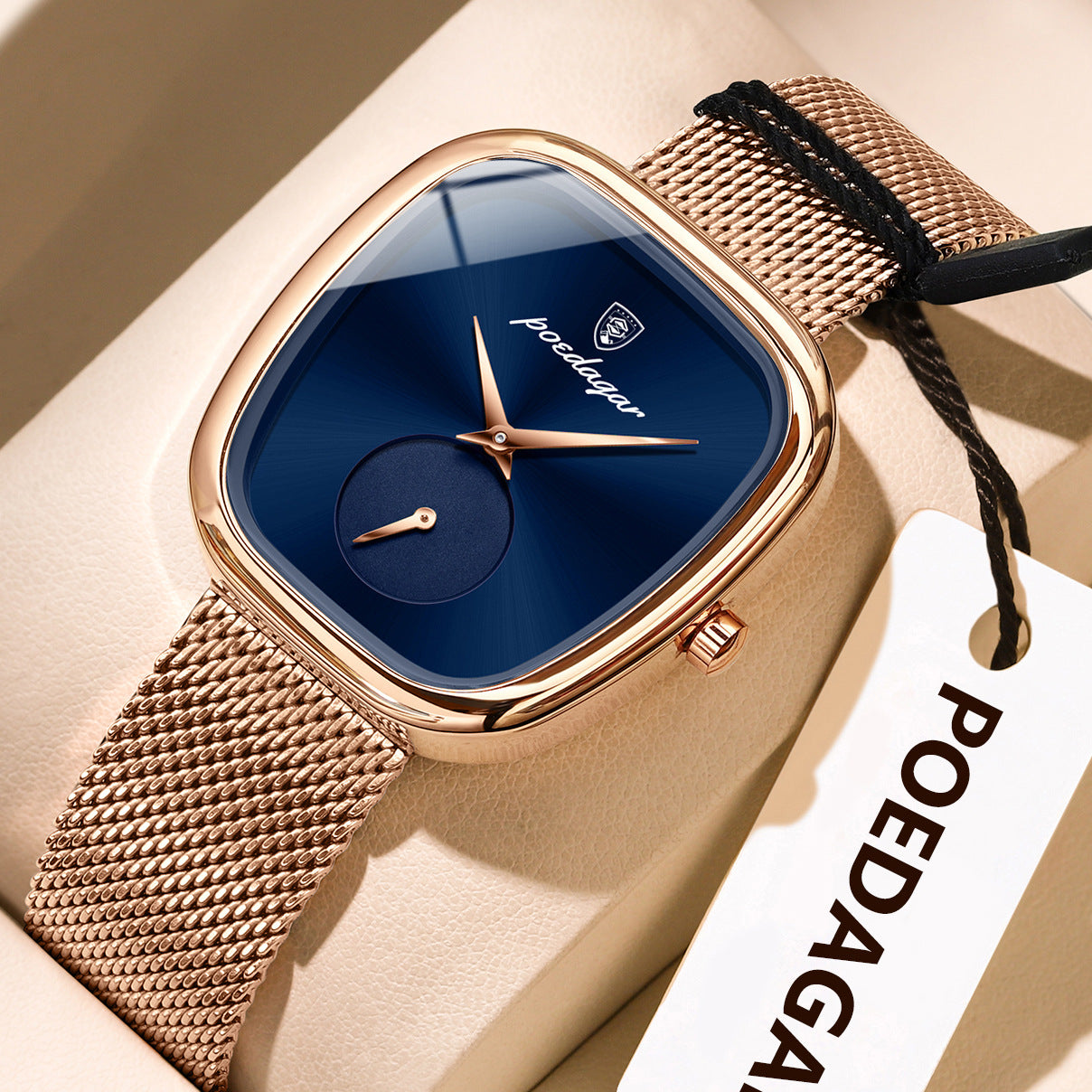 Fashion Quartz Women's Watch with Stainless Steel Mesh Strap