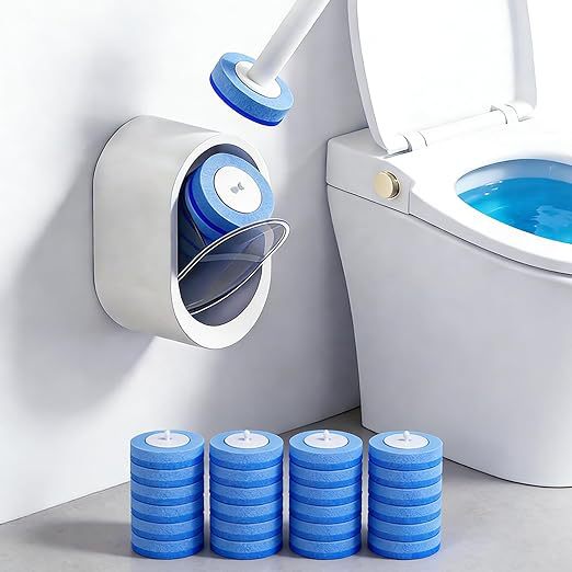 Disposable Toilet Brush with Cleaning Liquid
