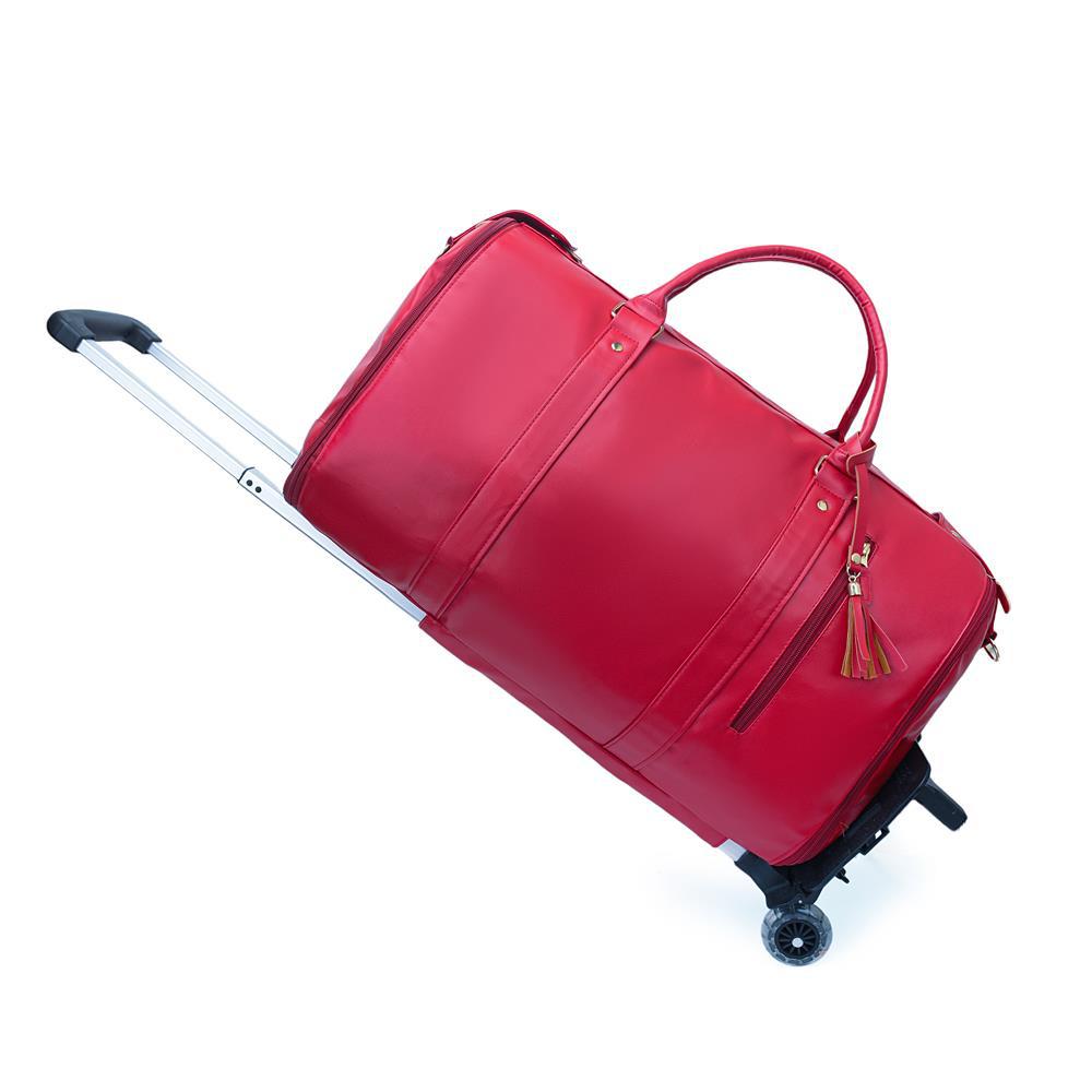 Women Foldable PU Travel Bag Large Capacity