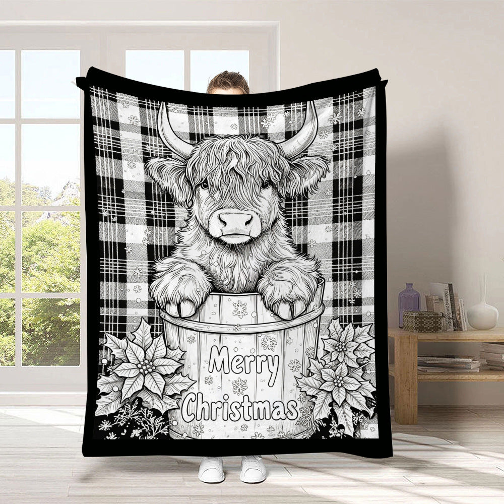 Black and white line-drawn graffiti rug
