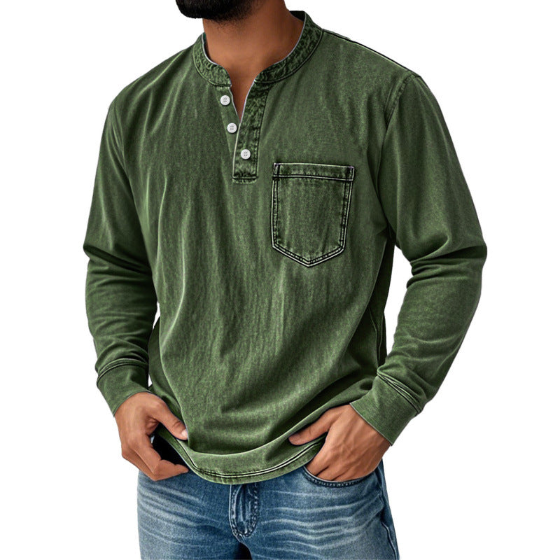 Mens Half Zip Long Sleeve Sweatshirt