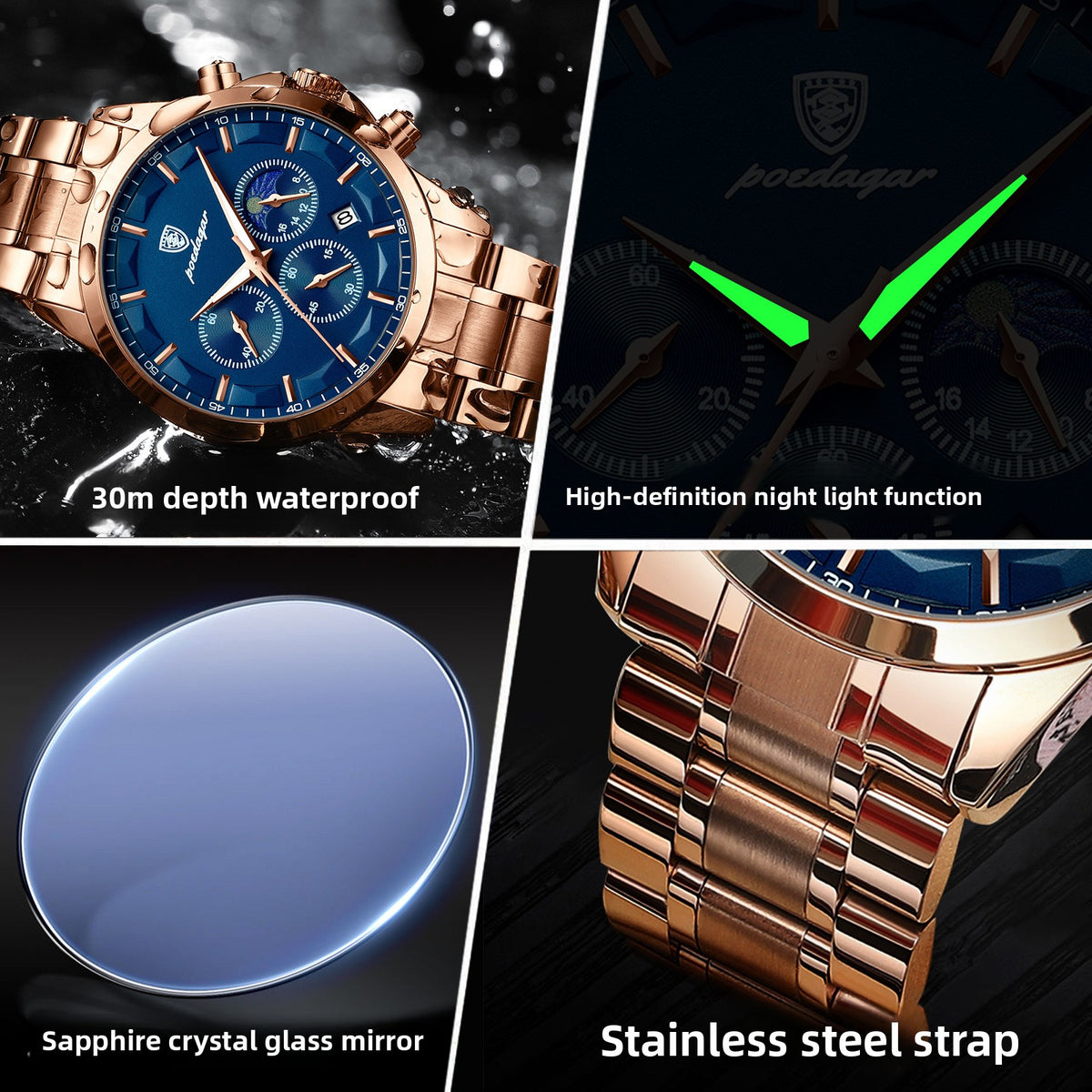 Sports Quartz Watch with Multifunction
