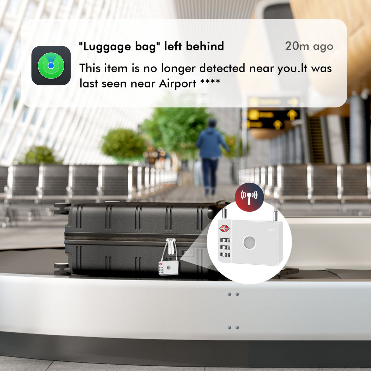 MFi Certified Smart Luggage Lock