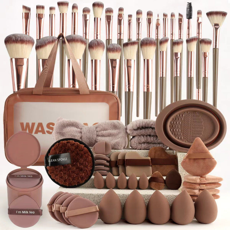 67-Piece Makeup Brush and Sponge Kit