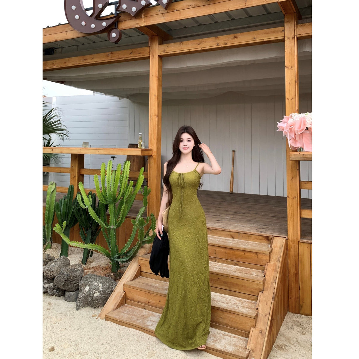 Retro Strappy Dress for Women