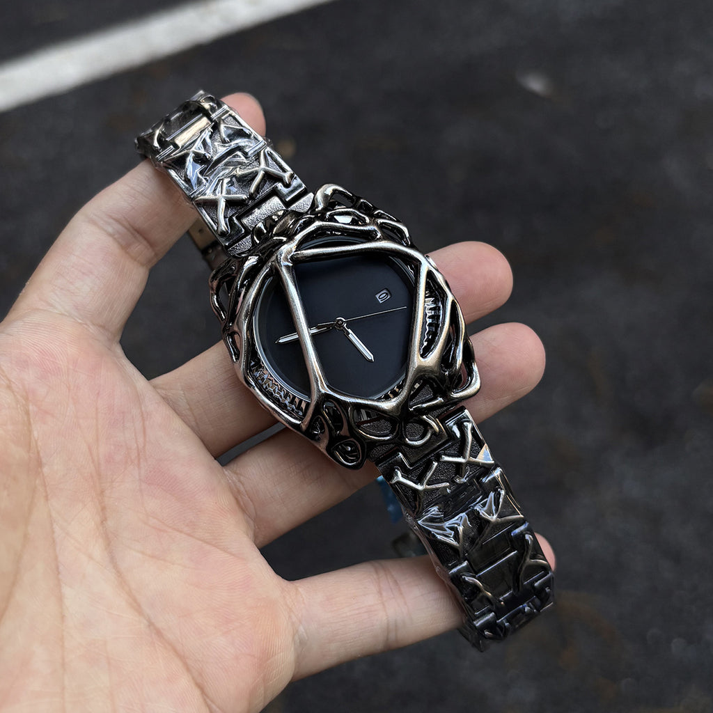 Men's Y2K Spider Web Design Quartz Watch