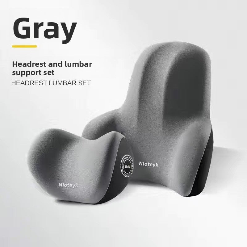 Memory Foam Car Neck Pillow and Lumbar Support