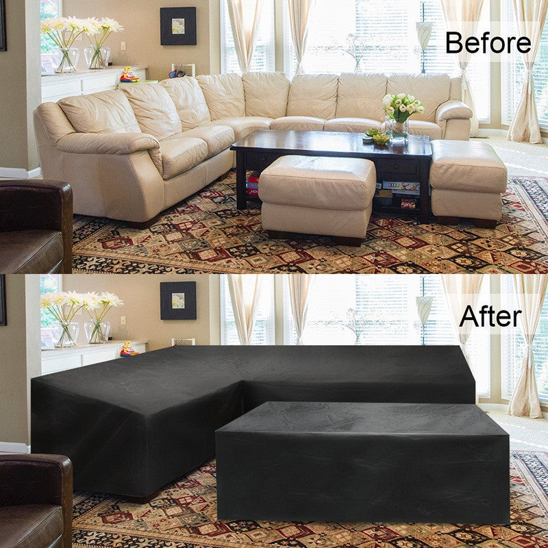 Outdoor V-Shaped Corner Sofa Cover
