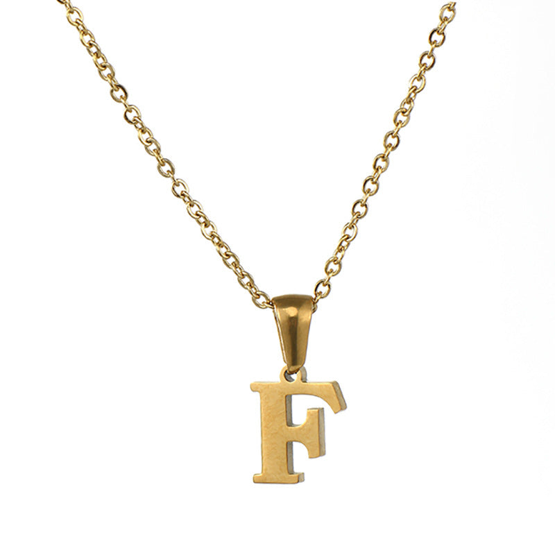 Alphabet Pendant Necklace