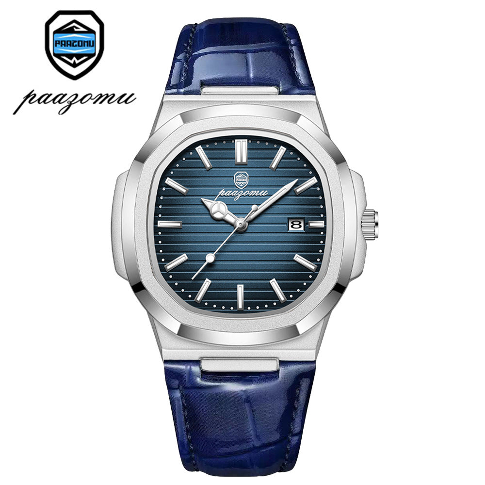 Men's quartz stainless steel watch