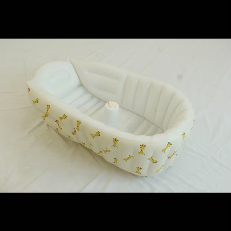 Foldable inflatable baby bathtub