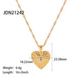 Stainless Steel Inlaid with Diamonds Vintage Mother-Of-Pearl Jewelry Classic Fashion Cross-Border