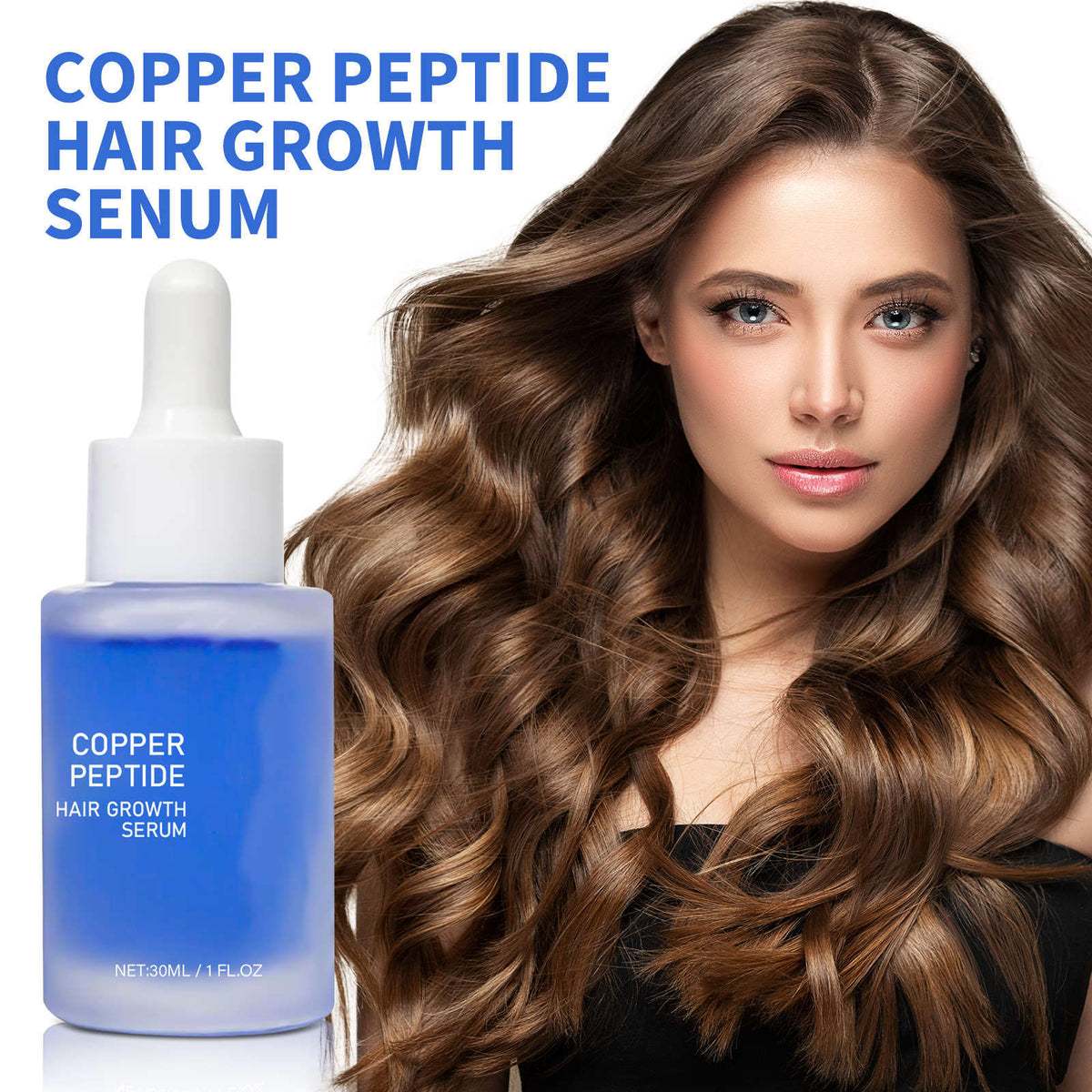 Hair Growth Serum with Blue Copper Peptide
