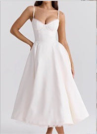 Double Layer V Neck Sleeveless Tutu Dress