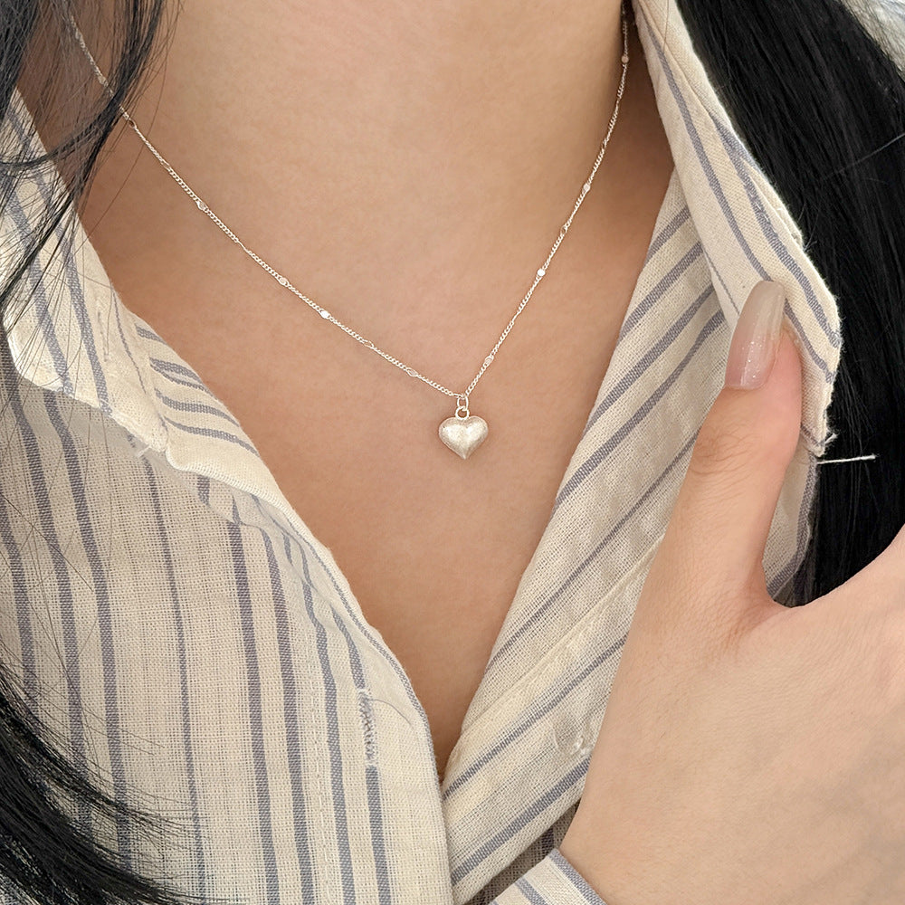 S925 Sterling Silver Heart Necklace Pendant